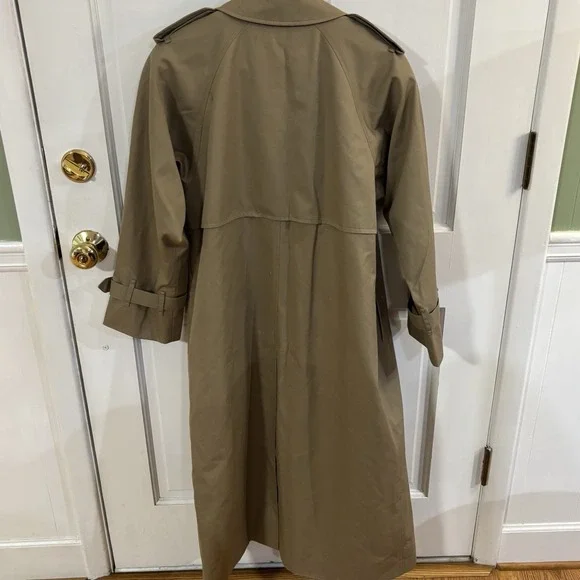 Vintage Burberry Trench Coat Size 4L Alex - Picture 2 of 7